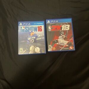 the show 16 and 2k 18 ps4 disc